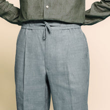 Load image into Gallery viewer, Greyish Blue Wool Linen Trousers