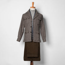 Load image into Gallery viewer, Chocolate Brown Midweight Cotton Twill Trousers