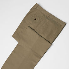 Load image into Gallery viewer, Stone Khaki Midweight Cotton Twill Trousers
