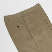 Load image into Gallery viewer, Stone Khaki Midweight Cotton Twill Trousers
