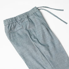 Load image into Gallery viewer, Greyish Blue Wool Linen Trousers
